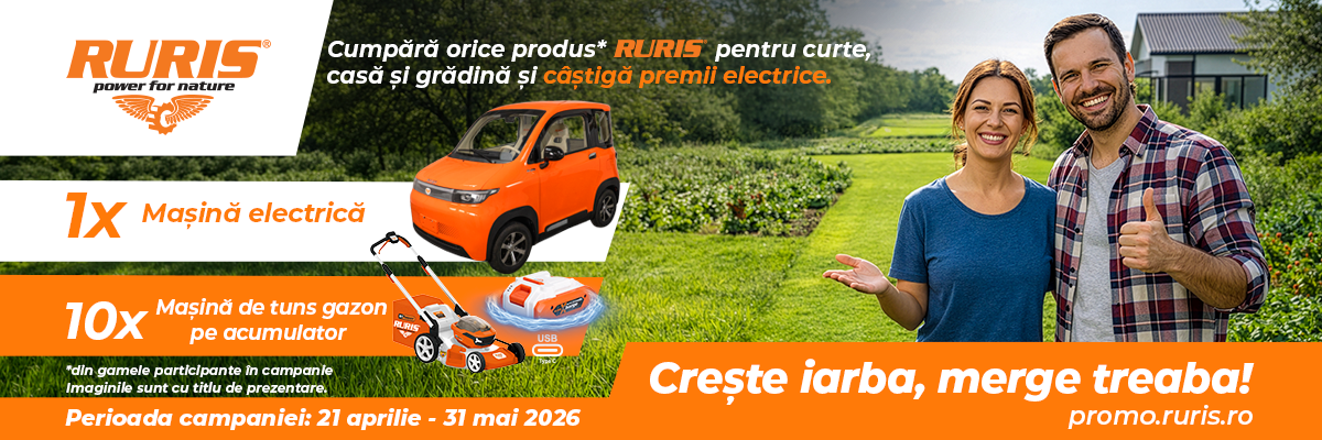 Cumpără orice produs* RURIS pentru curte, casă și grădină.